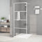 vidaXL - Inloopdouchewand - 80x195 - cm - transparant - ESG-glas - wit