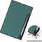 Lunso - Geschikt voor Lenovo Tab P12 Pro - Tri-Fold Bookcase hoes - Groen (niet voor de Geschikt voor Lenovo Tab P12)