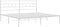 vidaXL - Bedframe - met - hoofdbord - metaal - wit - 200x200 - cm