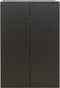 vidaXL - Containerberging - enkel - 70x80x117 - cm - poly - rattan - zwart
