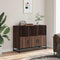 vidaXL - Dressoir - 100x35x76 - cm - bewerkt - hout - bruin - eikenkleur