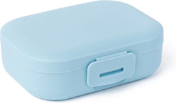 Snackbox Small - Snackdoosjes - Koekendoos kinderen met Clipsluiting - Koekendoosje school - Vaatwasserbestendig - Vershoudbakjes - Lichtblauw
