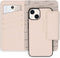 Selencia Hoesje Geschikt voor iPhone 13 Hoesje Met Pasjeshouder - Selencia Llyr 2-in-1 Uitneembare Slang Bookcase - Wit