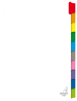 Kangaro - Tabbladen 23-gaats PK410M 10-delig wit karton