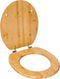 Infinity Goods Bamboe WC Bril Emmy - Toiletbril - RVS Scharnieren - Bamboe