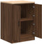 vidaXL - Garagekast - 60x51x85 - cm - massief - grenenhout - bruin - eikenkleurig