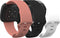 iMoshion Siliconen bandje Multipack voor Fitbit Versa 4 / 3 / Sense (2) - Zwart / Wit / Oranje
