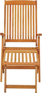vidaXL - Tuinstoelen - met - voetensteunen - 2 - st - inklapbaar - eucalyptushout