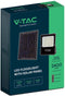 V-TAC VT-55300 Schijnwerpers op zonne-energie - IP65 - Zwarte behuizing - 2400 lumen - 6400K