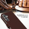 Selencia Samsung Galaxy S24 Plus - Echt Lederen Bookcase - 3 Pashouders - Donkerbruin
