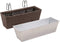 vidaXL - Balkonplantenbakken - 2 - st - 50 - cm - rattan - bruin