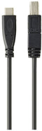 Renkforce RF-5720408 - USB-kabel USB 3.2 Gen1 USB-C naar USB-B 1.80 m - 5 Gbit/s - Zwart
