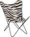 J-Line Lounge Stoel Leder/Metaal Zebra