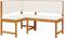 vidaXL - Tuinhoekbank - met - kussens - 140x100x91 - cm - in - massief - acaciahout