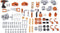 Smoby Black & Decker Mega Center - Speelgoedwerkbank - Inclusief 6 gereedschappen - Kleur Mega Center