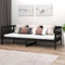 vidaXL - Slaapbank - massief - grenenhout - zwart - 90x200 - cm