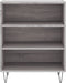 vidaXL - Dressoir - 57x35x70 - cm - bewerkt - hout - grijs - sonoma - eikenkleurig