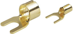 TRU COMPONENTS 1577784 Vorkkabelschoen 2.50 mm² Gat diameter=6 mm Ongeïsoleerd Goud 1 stuk(s)