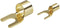 TRU COMPONENTS 1577784 Vorkkabelschoen 2.50 mm² Gat diameter=6 mm Ongeïsoleerd Goud 1 stuk(s)