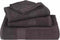 vidaXL - Handdoeken - 10st - 50x100 - cm - 360 - g/m² - 100% - katoen - antracietkleurig
