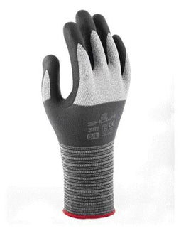 Showa - Griphandschoen 381 nitril m grijs