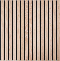Akoestisch Wandpaneel Eiken - 2 Stuks - 60 x 60 x 2.2 cm - Lattenwand