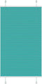 vidaXL - Plissé - rolgordijn - 80x150 - cm - stofbreedte - 79,4 - cm - petrol - groen