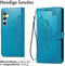 iMoshion Hoesje Geschikt voor Samsung Galaxy S24 Hoesje Met Pasjeshouder - iMoshion Mandala Bookcase - Turquoise