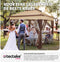 tectake® Carabobo - Vouwpaviljoen 364 x 364 x 294 cm - Waterafstotend dubbel dak UV-bescherming - Bruin