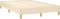 vidaXL - Bedframe - zonder - matras - 120x190 - cm - stof - crèmekleurig