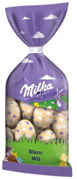 Chocolade milka paaseitjes wit 12 tot 13 stuks