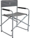 Bo-Camp Regisseursstoel - Klapstoel - Stalen frame - 600D polyester - Grijs
