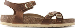 Birkenstock Kumba - Dames Sandalen - Gekruist bandje - Cognac - Maat 38