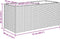 vidaXL - Plantenbak - met - 2 - potten - 72x30x32 - cm - poly - rattan - bruin