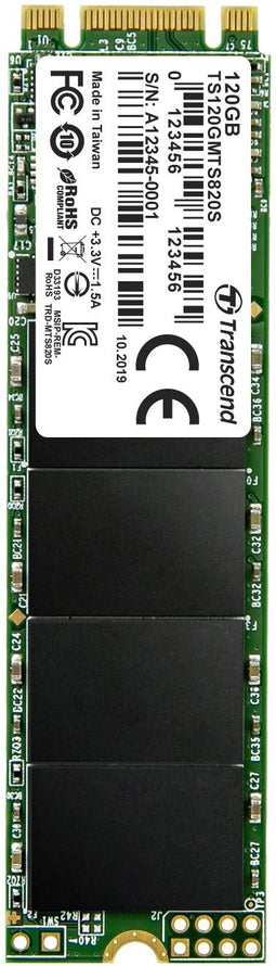 Transcend MTS820S - M.2 SSD 120GB - SATA III 6Gb/s - 500MB/s leessnelheid