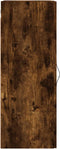 vidaXL - Wandkast - 34,5x34x90 - cm - bewerkt - hout - gerookt - eikenkleurig