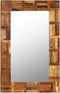 vidaXL - Wandspiegel - 60x90 - cm - massief - gerecycled - hout