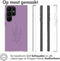 iMoshion Hoesje Geschikt voor Samsung Galaxy S23 Ultra Hoesje Siliconen - iMoshion Design hoesje - Paars / Floral Purple