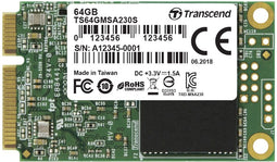 Transcend mSATA 230S - SSD 64GB - SATA-600 550MB/s