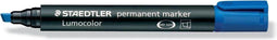 STAEDTLER - Lumocolor permanenr marker 350 - schuine punt 2-5mm - blauw