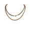 Silventi 980600545 Vossenstaart collier - 3 mm - 60 cm - rosegoudkleurig