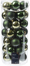 Kerstbal glas d6 cm groen 49st