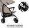 Kinderkraft TIK - Reisbuggy - Lichtgewicht 6.5kg - Verstelbare rugleuning - Beige