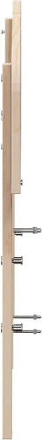 vidaXL - Hoofdbord - 200 - cm - massief - grenenhout