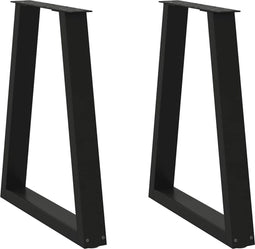 vidaXL - Salontafelpoten - 2 - st - V-vormig - 60x(72-73) - cm - staal - zwart