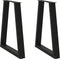 vidaXL - Salontafelpoten - 2 - st - V-vormig - 60x(72-73) - cm - staal - zwart