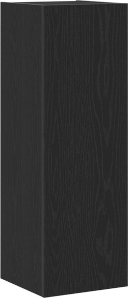 vidaXL - Wand-TV-meubel - Zwart - Eiken - 30,5x30x90 - cm - Geprocessed - Hout