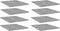 vidaXL - Wandschappen - 8 - st - 40x50x1,5 - cm - bewerkt - hout - betongrijs