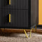 SoBuy FBT115-L-SCH - Nachtkastje - 3 Laden - Zwart 40x40x63cm