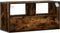 vidaXL - Tv-meubel - 80x31x39,5cm - bewerkt - hout - metaal - gerookt - eikenkleurig